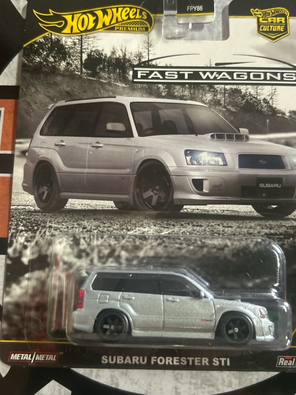 Hot Wheels Subaru Forester STI Toy Car - Silver